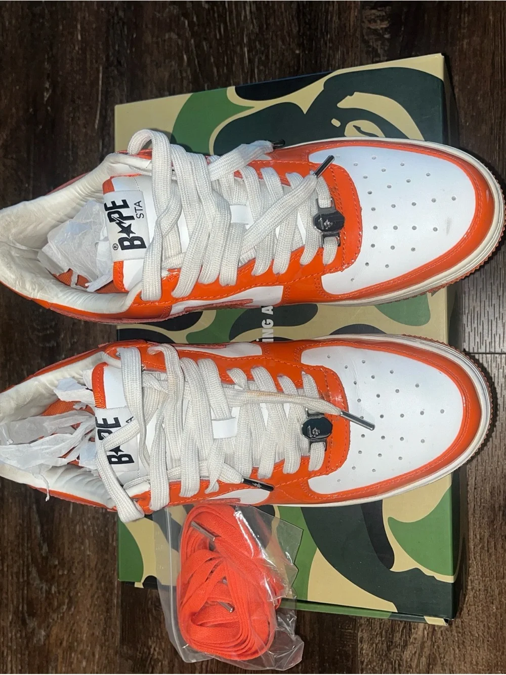 A Bathing Ape Bapesta Orange